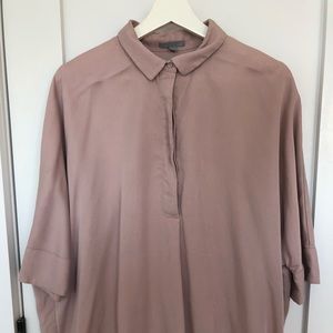 Boxy 3/4 COS shirt in dusty rose